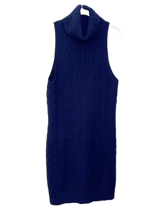 Rugby Ralph Lauren Dresses & Skirts - RUGBY Ralph Lauren Sweater Dress XL Cashmere Wool Navy Blue Cable Knit Cowl Neck